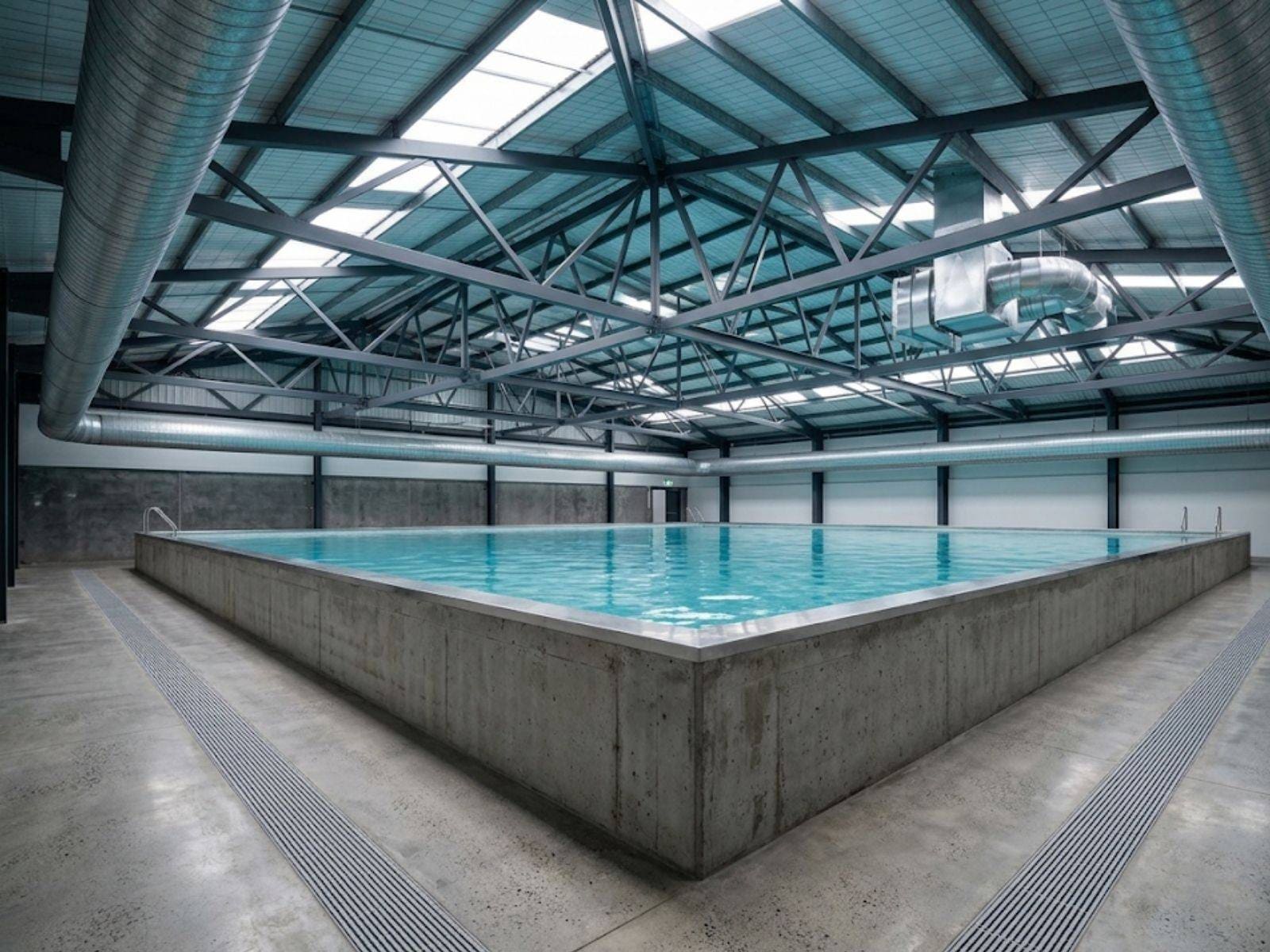 Swimming Pool Fanchie Swim School Warehouse Retrofits — Commercial Pool Construction | Wahoo ...